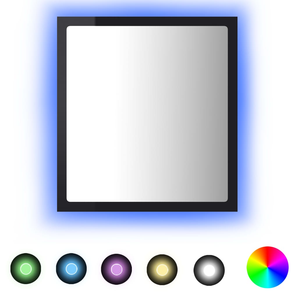 8720286220993_a_en_hd_1 vidaXL LED Bathroom Mirror High Gloss Black 40x8.5x37 cm Acrylic - Image 2