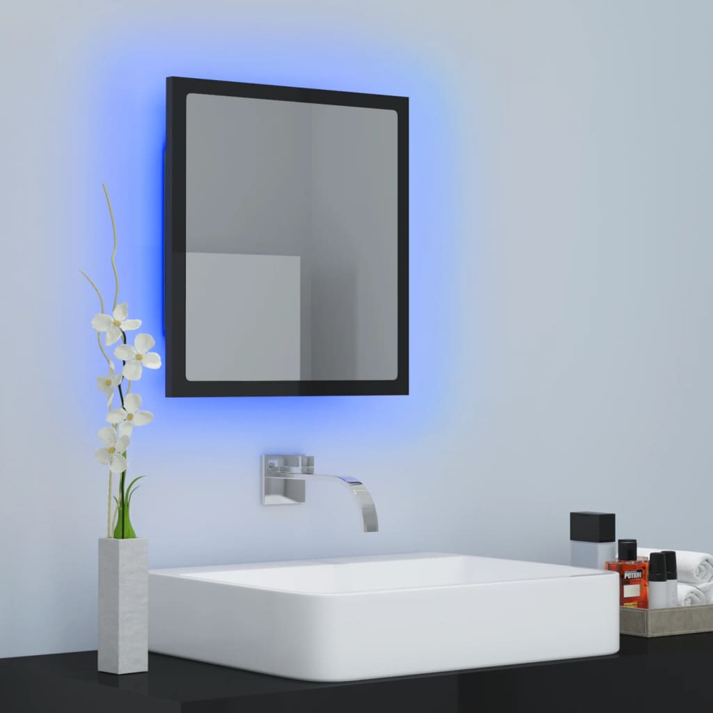 8720286220993_g_en_hd_3 vidaXL LED Bathroom Mirror High Gloss Black 40x8.5x37 cm Acrylic - Image 5
