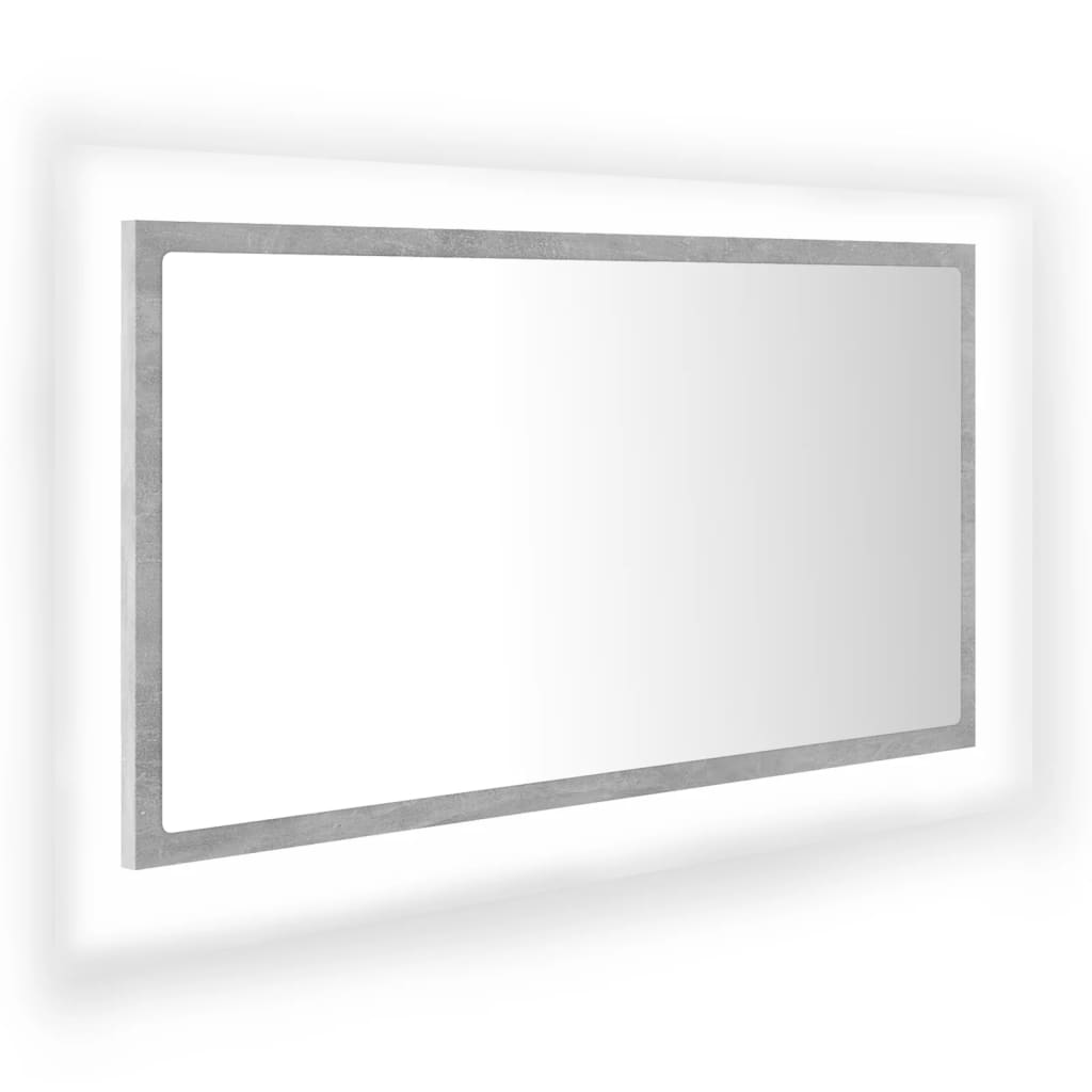 8720286221136_a_en_hd_1 vidaXL LED Bathroom Mirror Concrete Grey 80x8.5x37 cm Acrylic - Image 2