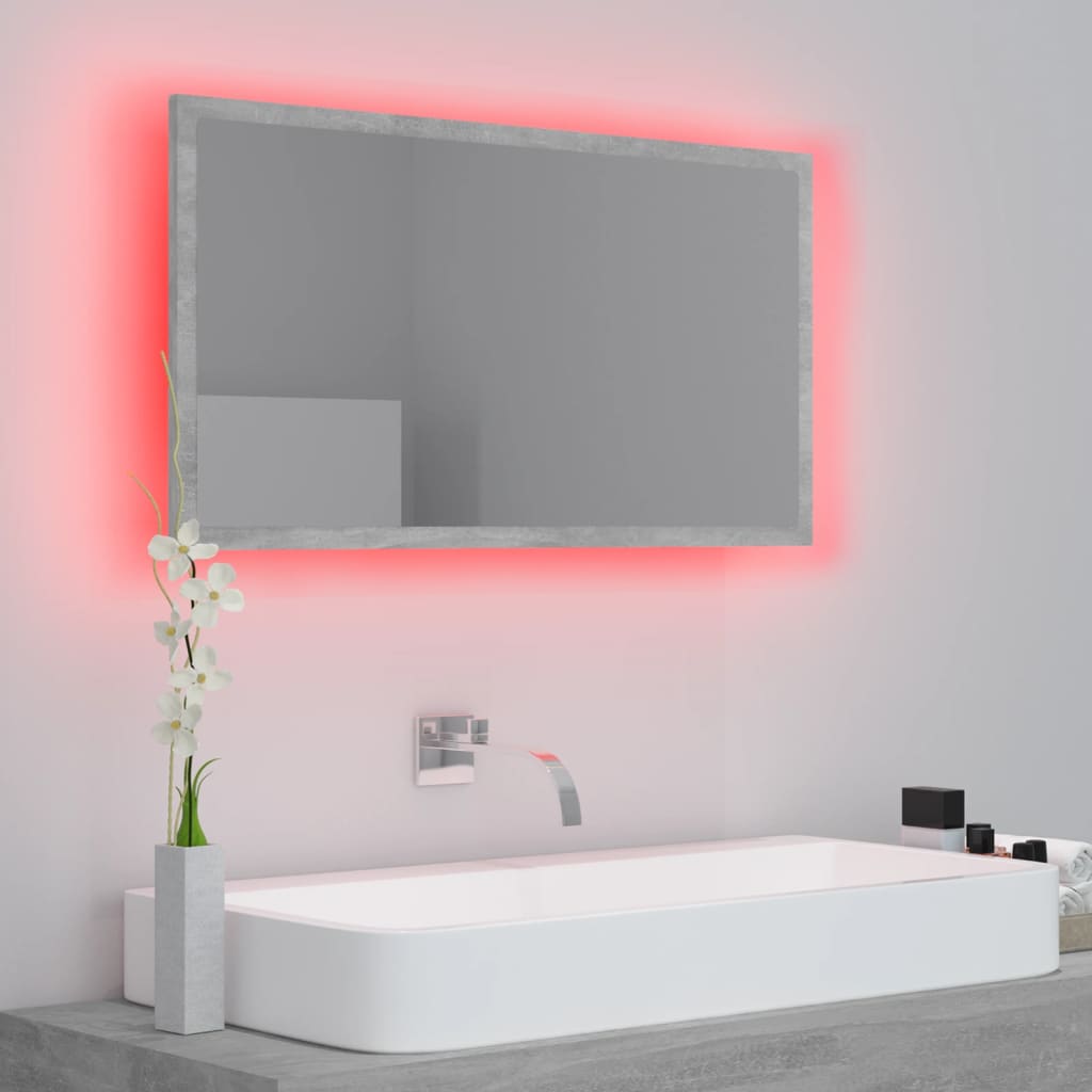 8720286221136_g_en_hd_3 vidaXL LED Bathroom Mirror Concrete Grey 80x8.5x37 cm Acrylic - Image 5