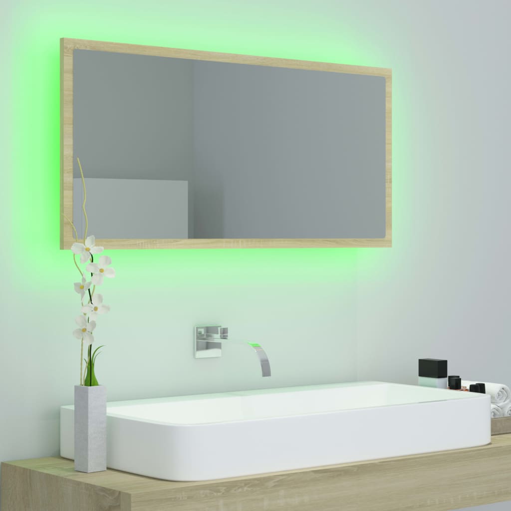 8720286221204_g_en_hd_7 vidaXL LED Bathroom Mirror Sonoma Oak 90x8.5x37 cm Acrylic - Image 9