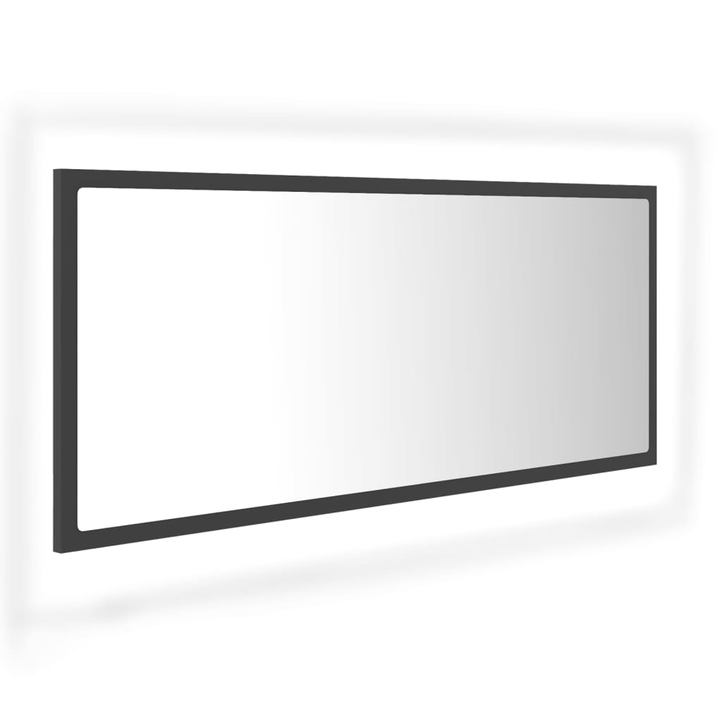 8720286221273_a_en_hd_1 vidaXL LED Bathroom Mirror Grey 100x8.5x37 cm Acrylic - Image 2