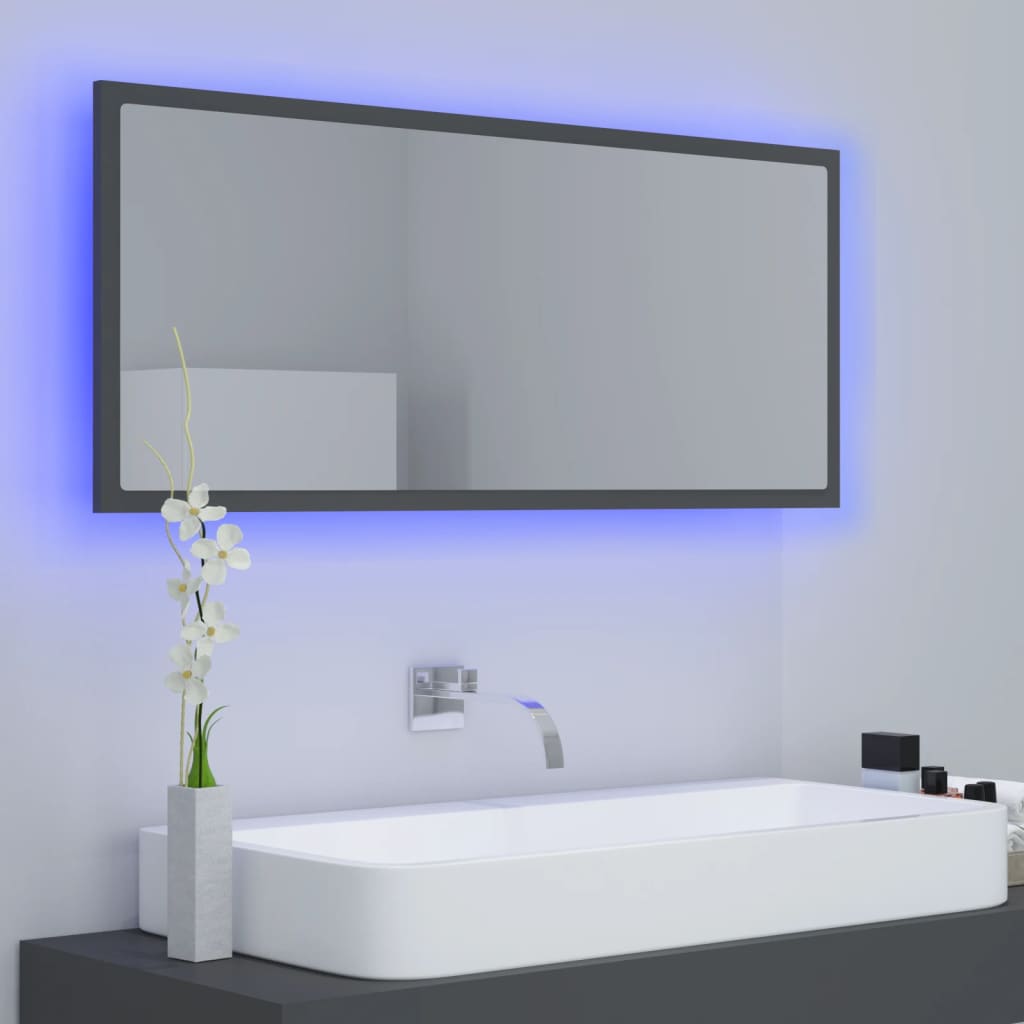 8720286221273_g_en_hd_1 vidaXL LED Bathroom Mirror Grey 100x8.5x37 cm Acrylic - Image 3
