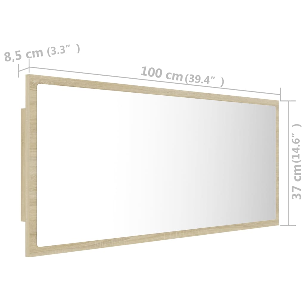 8720286221280_g_en_hd_10 vidaXL LED Bathroom Mirror Sonoma Oak 100x8.5x37 cm Acrylic - Image 12