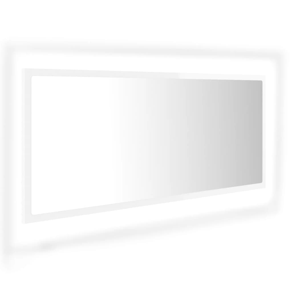 8720286221303_a_en_hd_1 vidaXL LED Bathroom Mirror High Gloss White 100x8.5x37 cm Acrylic - Image 2