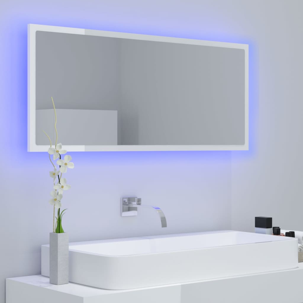 8720286221303_g_en_hd_1 vidaXL LED Bathroom Mirror High Gloss White 100x8.5x37 cm Acrylic - Image 3