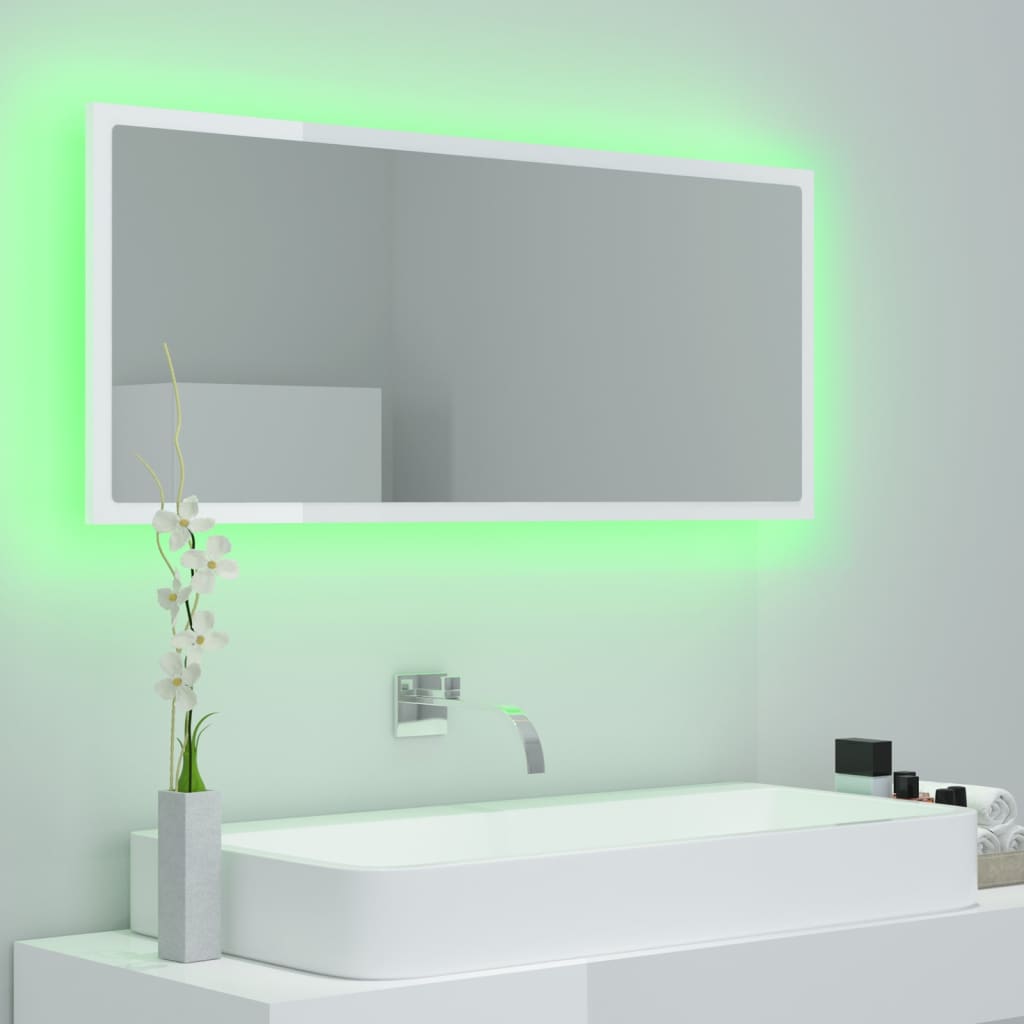 8720286221303_g_en_hd_2 vidaXL LED Bathroom Mirror High Gloss White 100x8.5x37 cm Acrylic - Image 4