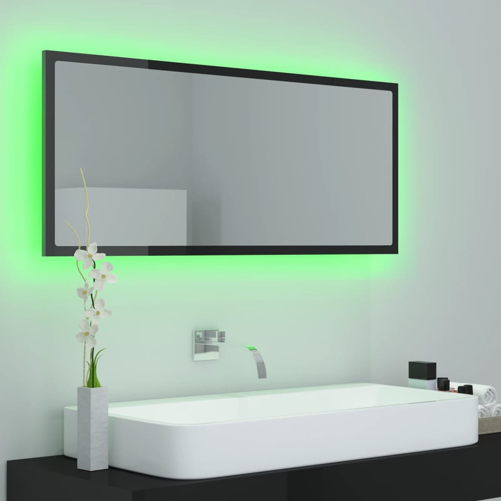 8720286221310_g_en_hd_2 vidaXL LED Bathroom Mirror High Gloss Black 100x8.5x37 cm Acrylic - Image 4