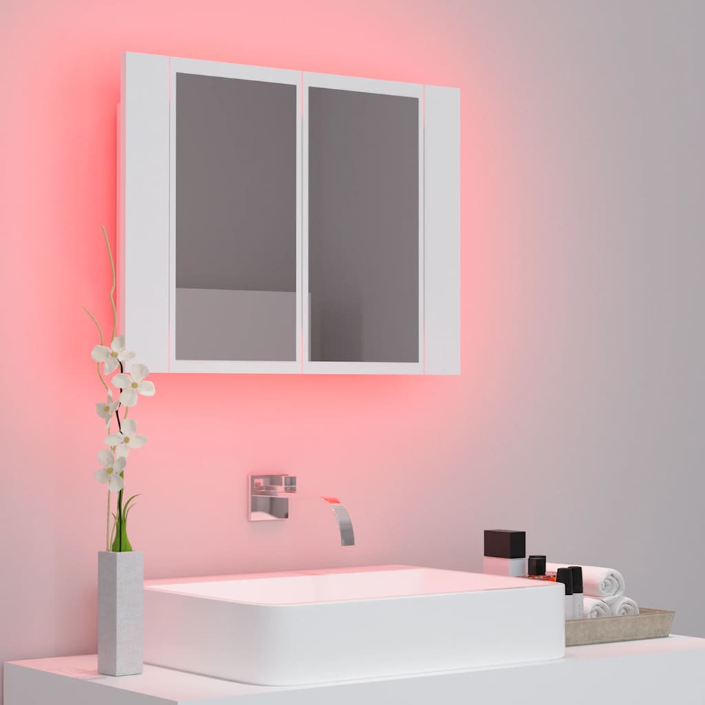 8720286221419_g_en_hd_3 vidaXL LED Bathroom Mirror Cabinet White 60x12x45 cm Acrylic - Image 5