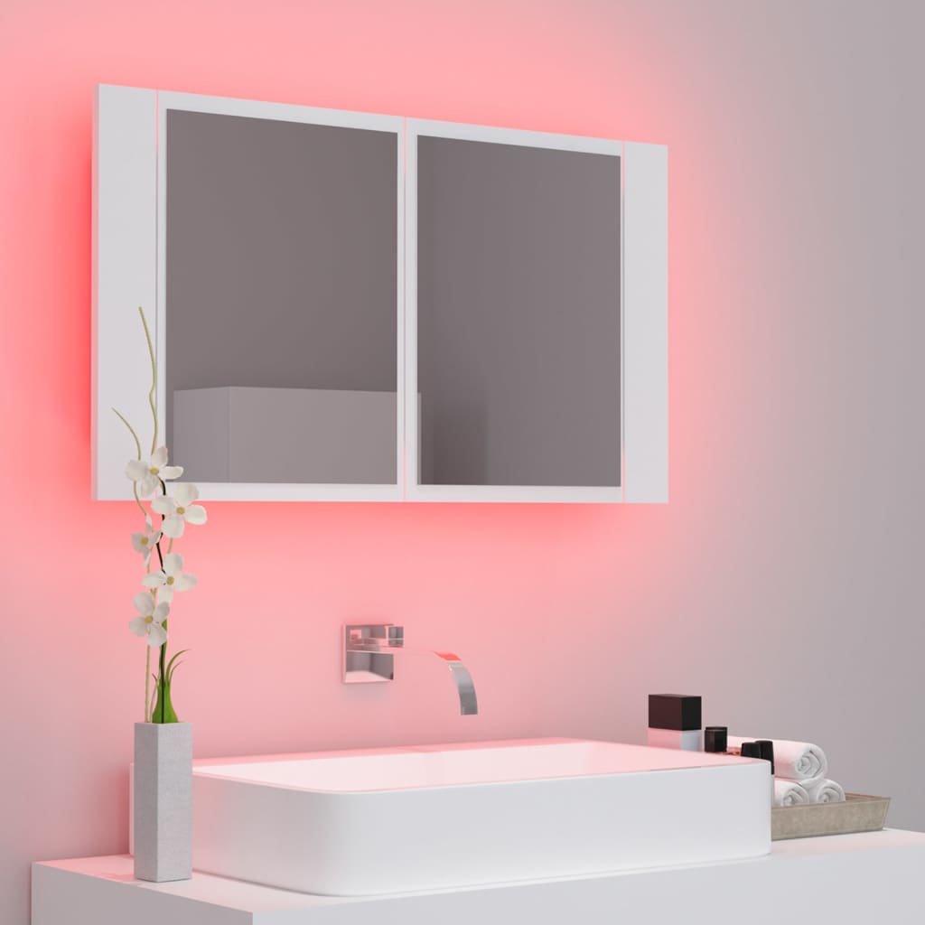 8720286221495_g_en_hd_3 vidaXL LED Bathroom Mirror Cabinet White 80x12x45 cm Acrylic - Image 5