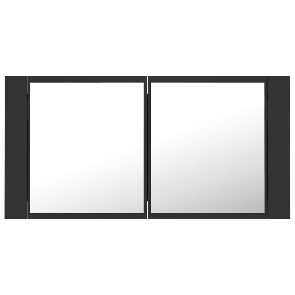 8720286221594_g_en_hd_7 vidaXL LED Bathroom Mirror Cabinet Grey 90x12x45 cm Acrylic - Image 9