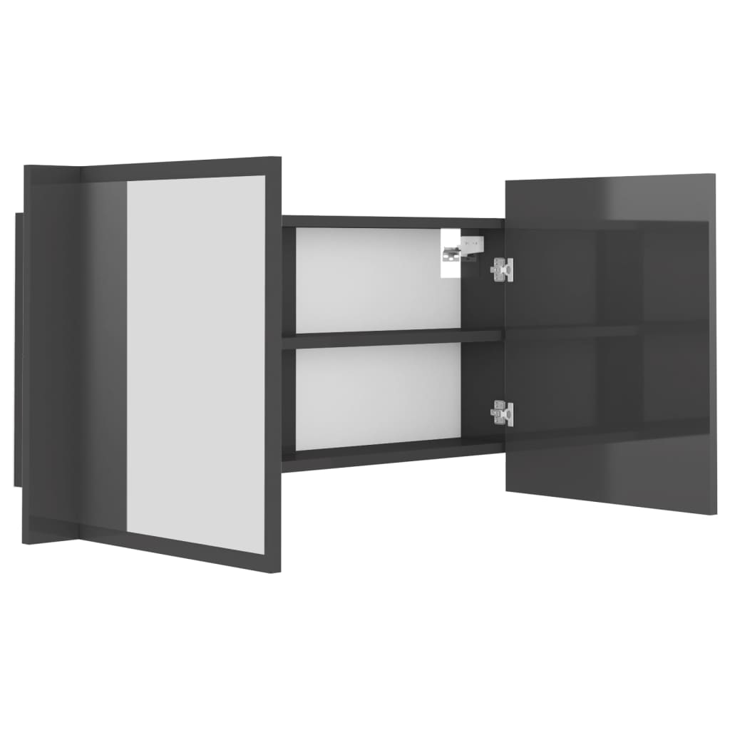 8720286221648_g_en_hd_9 vidaXL LED Bathroom Mirror Cabinet High Gloss Grey 90x12x45 cm Acrylic - Image 11
