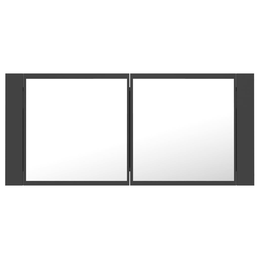 8720286221679_g_en_hd_2 vidaXL LED Bathroom Mirror Cabinet Grey 100x12x45 cm Acrylic - Image 4