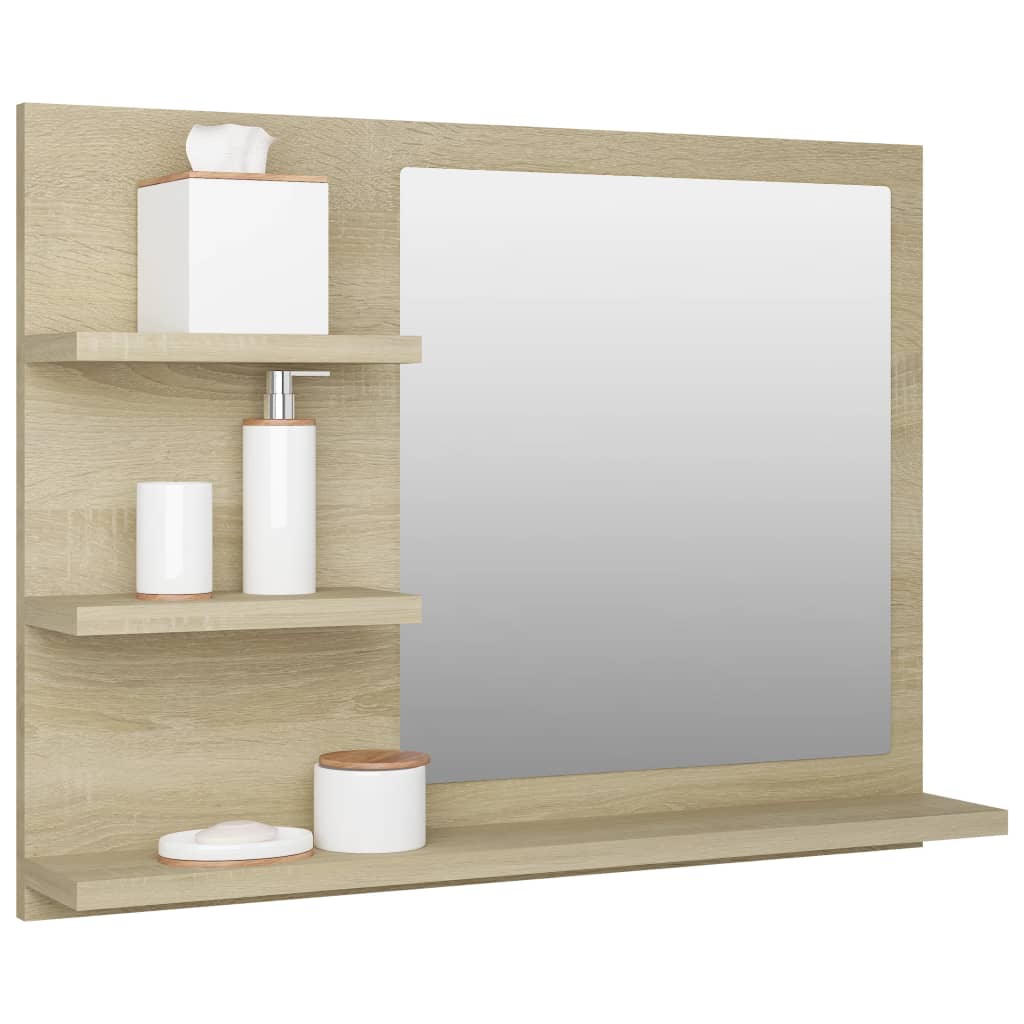 8720286221945_g_en_hd_1 vidaXL Bathroom Mirror Sonoma Oak 60x10.5x45 cm Engineered Wood - Image 3
