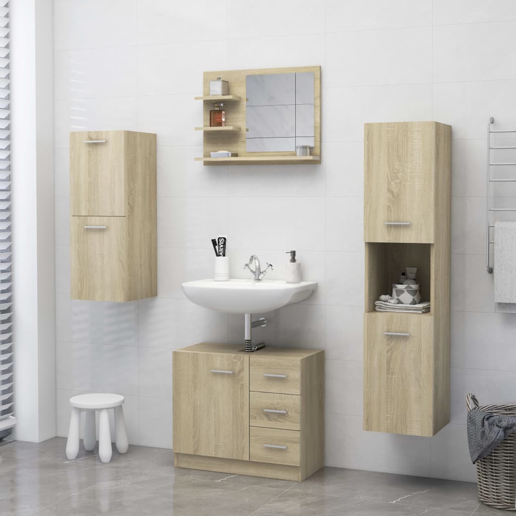 8720286221945_g_en_hd_4 vidaXL Bathroom Mirror Sonoma Oak 60x10.5x45 cm Engineered Wood - Image 6