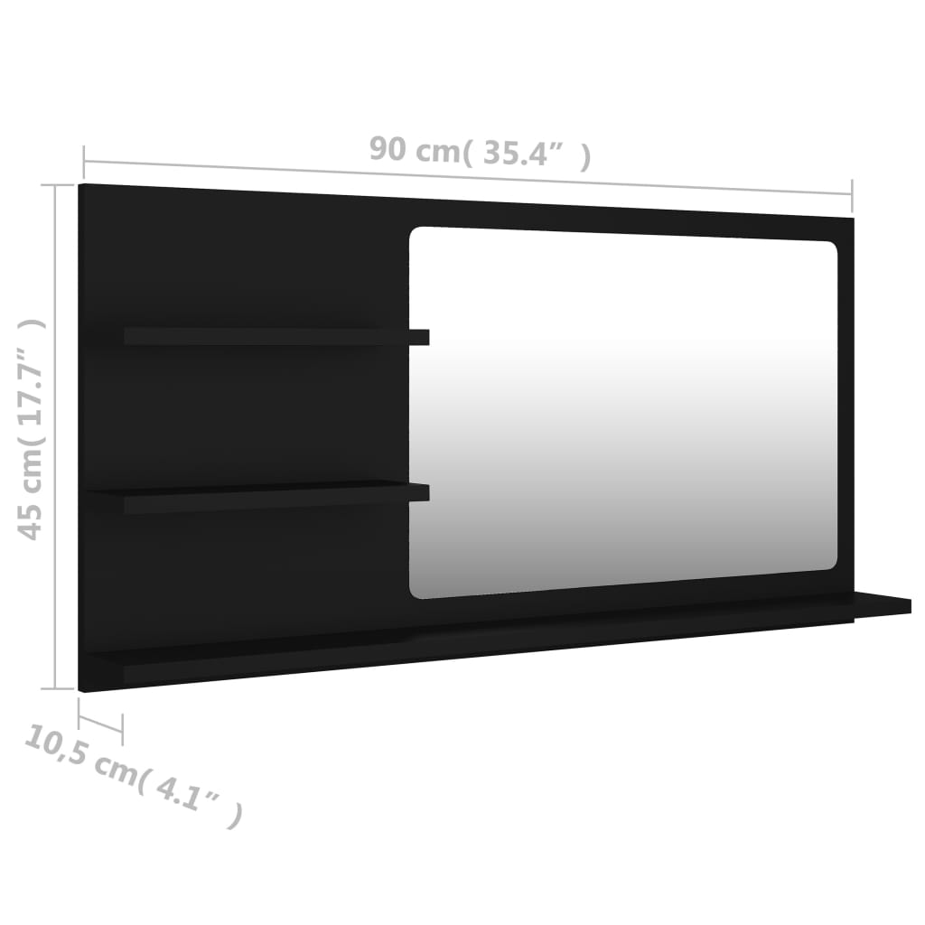 8720286222010_g_en_hd_5 vidaXL Bathroom Mirror Black 90x10.5x45 cm Engineered Wood - Image 7