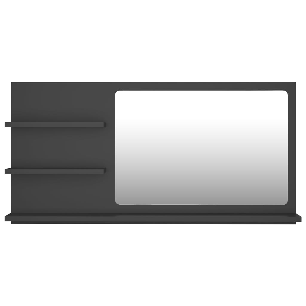 8720286222027_g_en_hd_3 vidaXL Bathroom Mirror Grey 90x10.5x45 cm Engineered Wood - Image 5