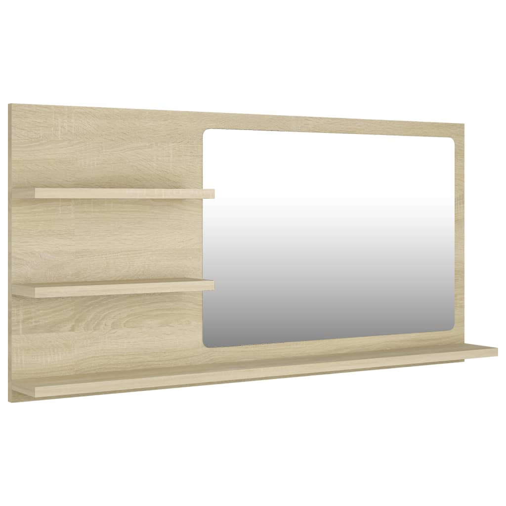 8720286222034_a_en_hd_1 vidaXL Bathroom Mirror Sonoma Oak 90x10.5x45 cm Engineered Wood - Image 2