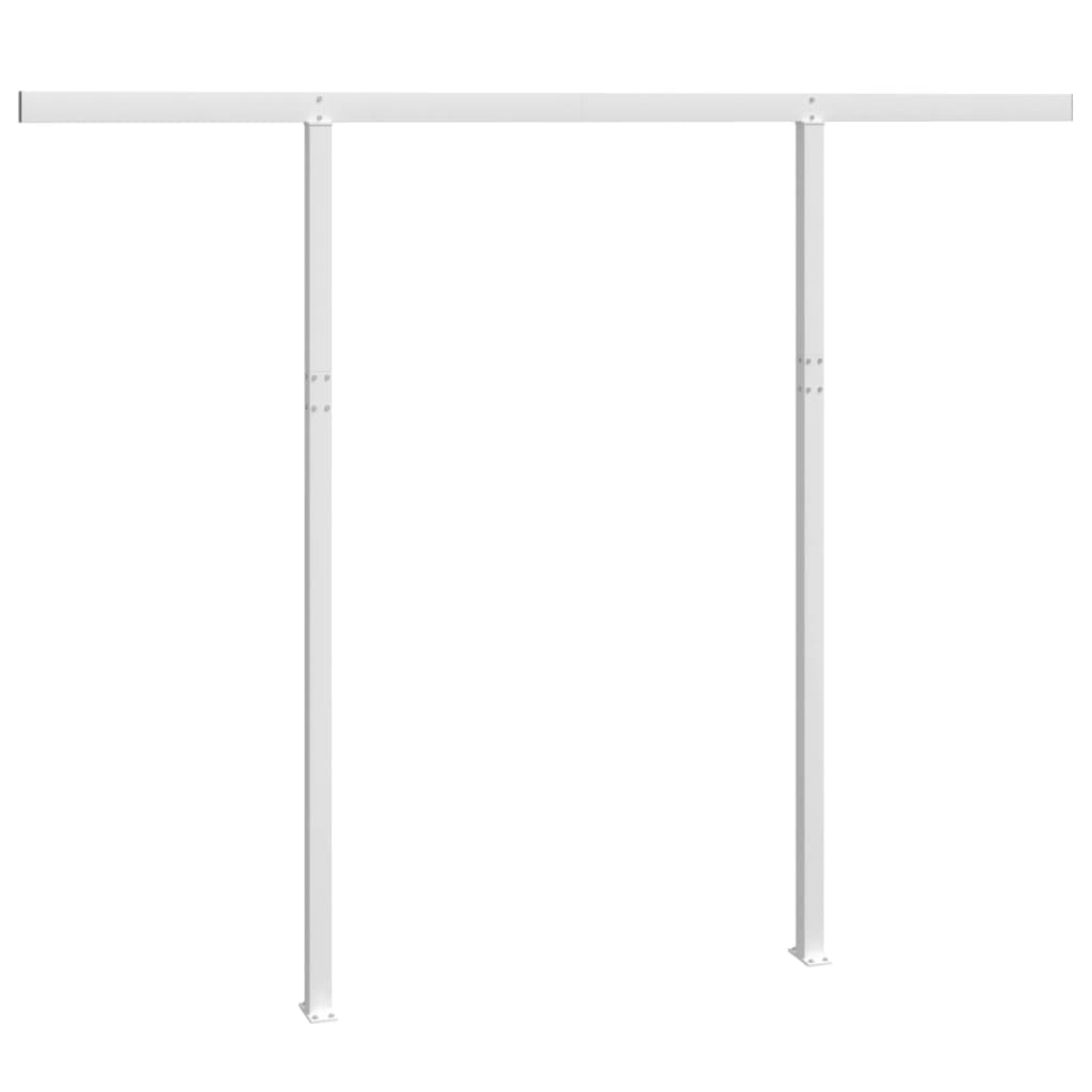 8720286223604_a_en_hd_1 vidaXL Awning Post Set White 300x245 cm Iron - Image 2