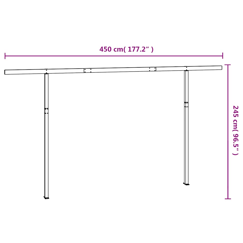 8720286223611_g_en_hd_5 vidaXL Awning Post Set White 450x245 cm Iron - Image 7