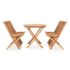 vidaXL 7 Piece Folding Outdoor Dining Set Solid Wood Teak - Image 2
