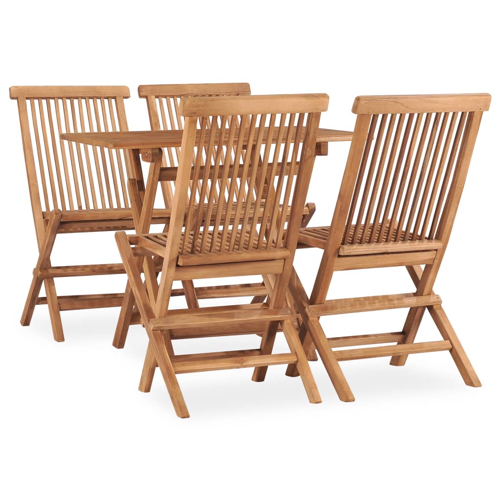 8720286223871_a_en_hd_1 vidaXL 5 Piece Folding Outdoor Dining Set Solid Teak Wood - Image 1