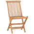vidaXL 5 Piece Folding Outdoor Dining Set Solid Teak Wood - Image 7