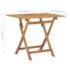 vidaXL 5 Piece Folding Outdoor Dining Set Solid Teak Wood - Image 10