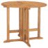 vidaXL 5 Piece Folding Outdoor Dining Set Solid Teak Wood - Image 3