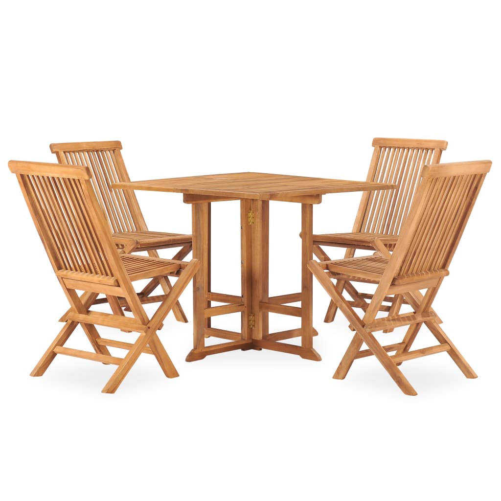 8720286223925_g_en_hd_1 vidaXL 5 Piece Folding Outdoor Dining Set Solid Teak Wood - Image 2