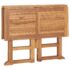 vidaXL 5 Piece Folding Outdoor Dining Set Solid Teak Wood - Image 6