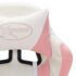 vidaXL Racing Chair with RGB LED Lights Pink and White Faux Leather - Image 7