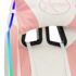 vidaXL Racing Chair with RGB LED Lights Pink and White Faux Leather - Image 9