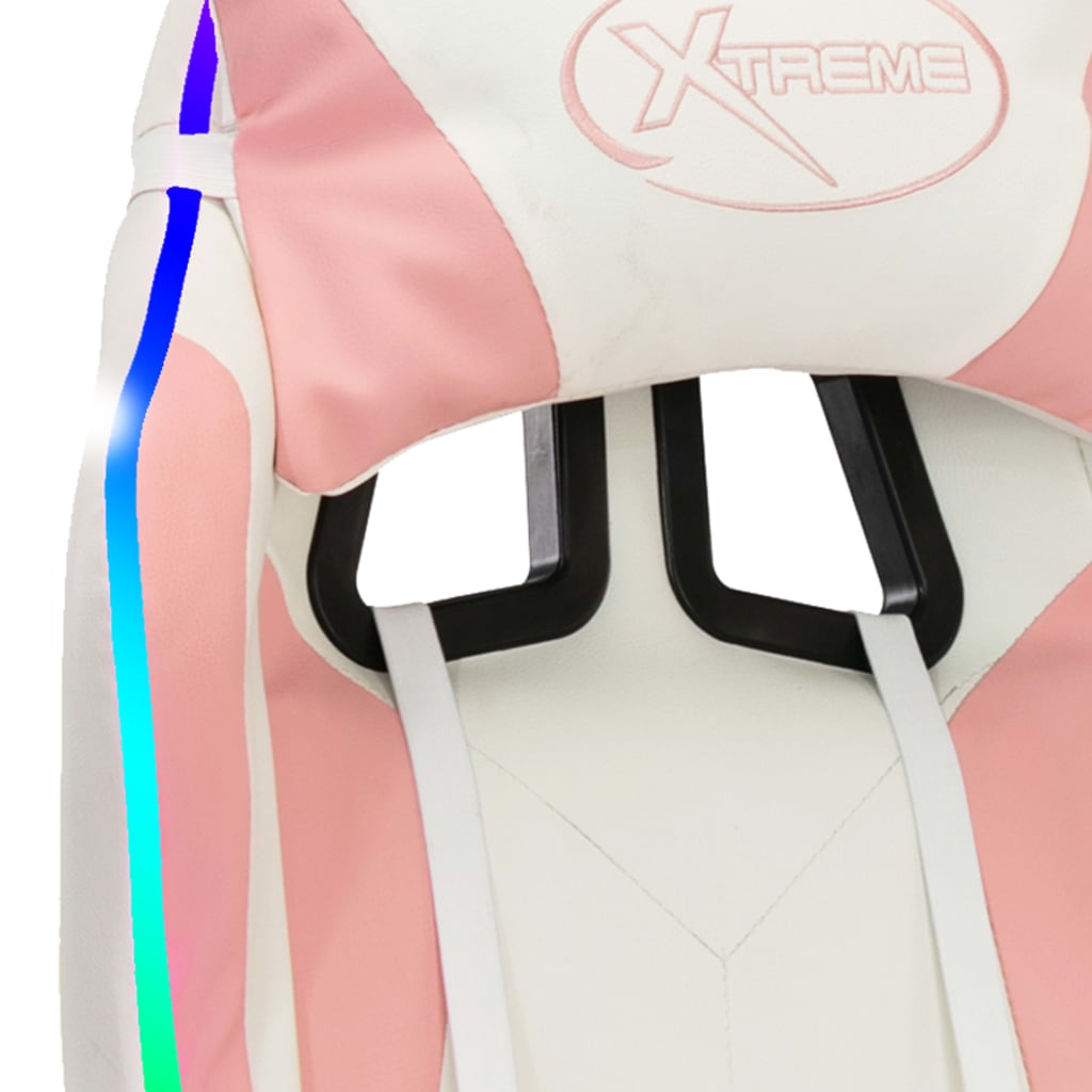 8720286224793_g_en_hd_8 vidaXL Racing Chair with RGB LED Lights Pink and White Faux Leather - Image 9