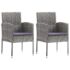 vidaXL 3 Piece Garden Dining Set Poly Rattan Anthracite - Image 3