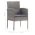 vidaXL 3 Piece Garden Dining Set Poly Rattan Anthracite - Image 8