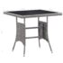 vidaXL 3 Piece Garden Dining Set Poly Rattan Anthracite - Image 9