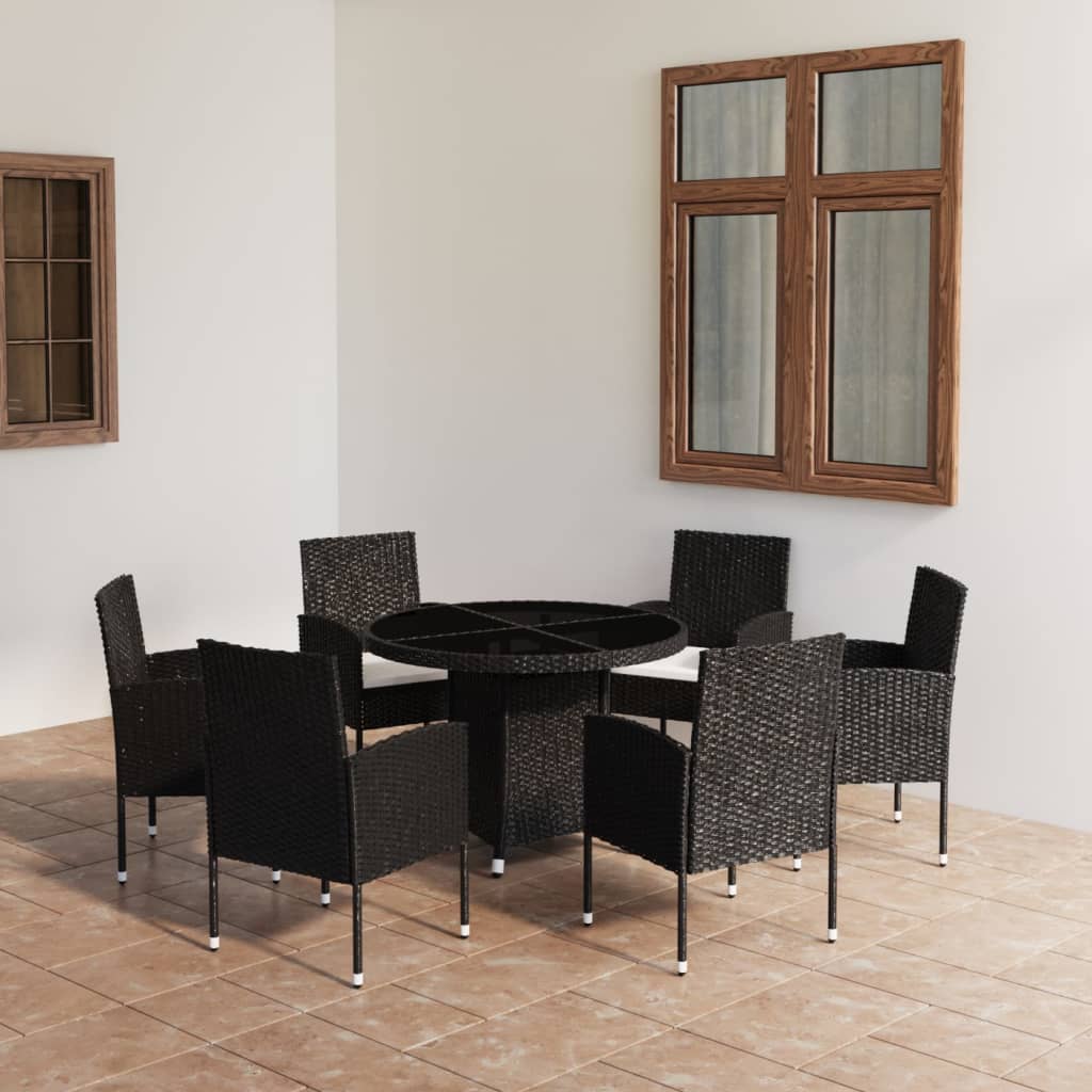 8720286225677_m_en_hd_1 vidaXL 7 Piece Garden Dining Set Poly Rattan Black - Image 1