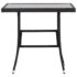 vidaXL 3 Piece Garden Dining Set Poly Rattan Black - Image 8