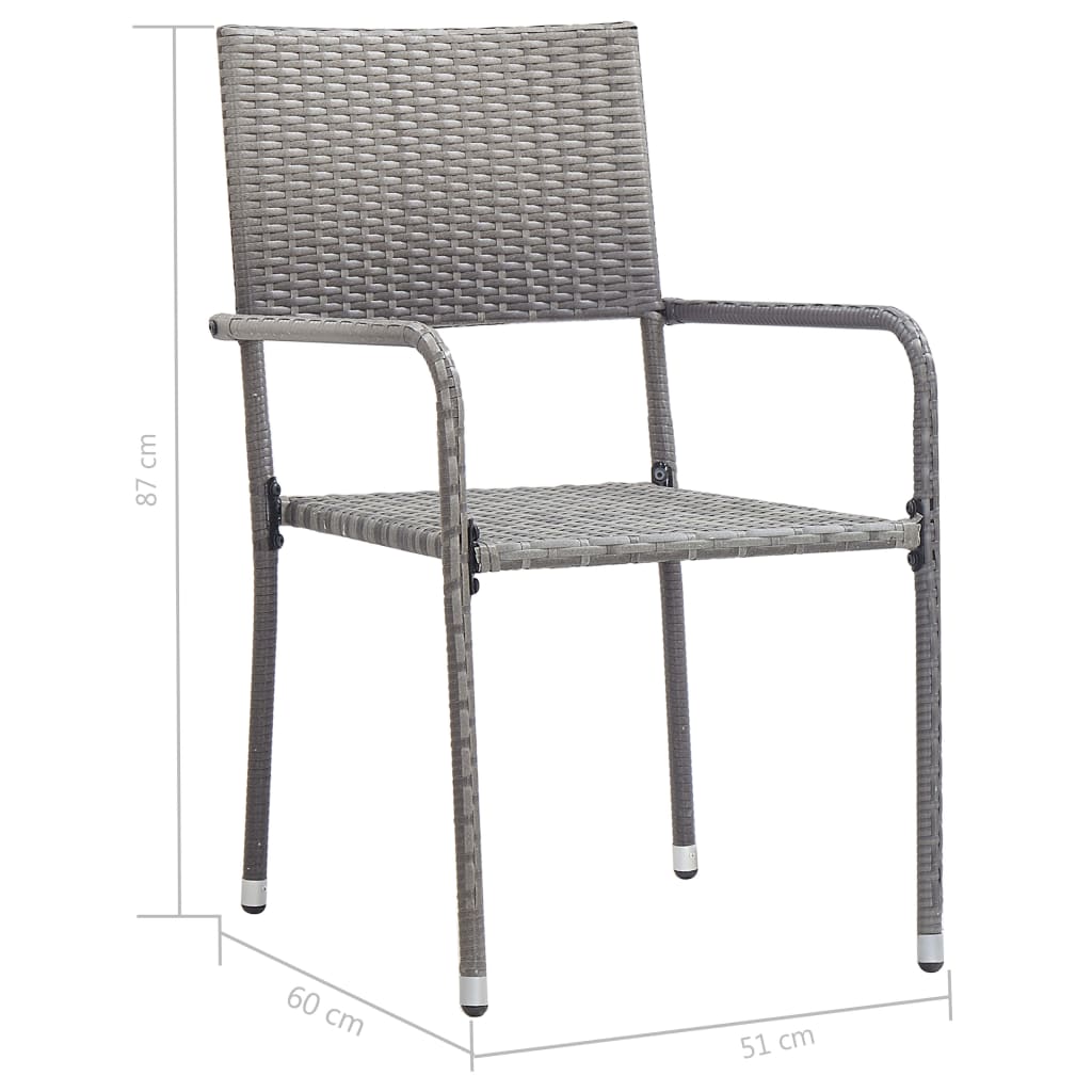 8720286225776_g_en_hd_7 vidaXL 3 Piece Garden Dining Set Poly Rattan Anthracite & Grey - Image 9