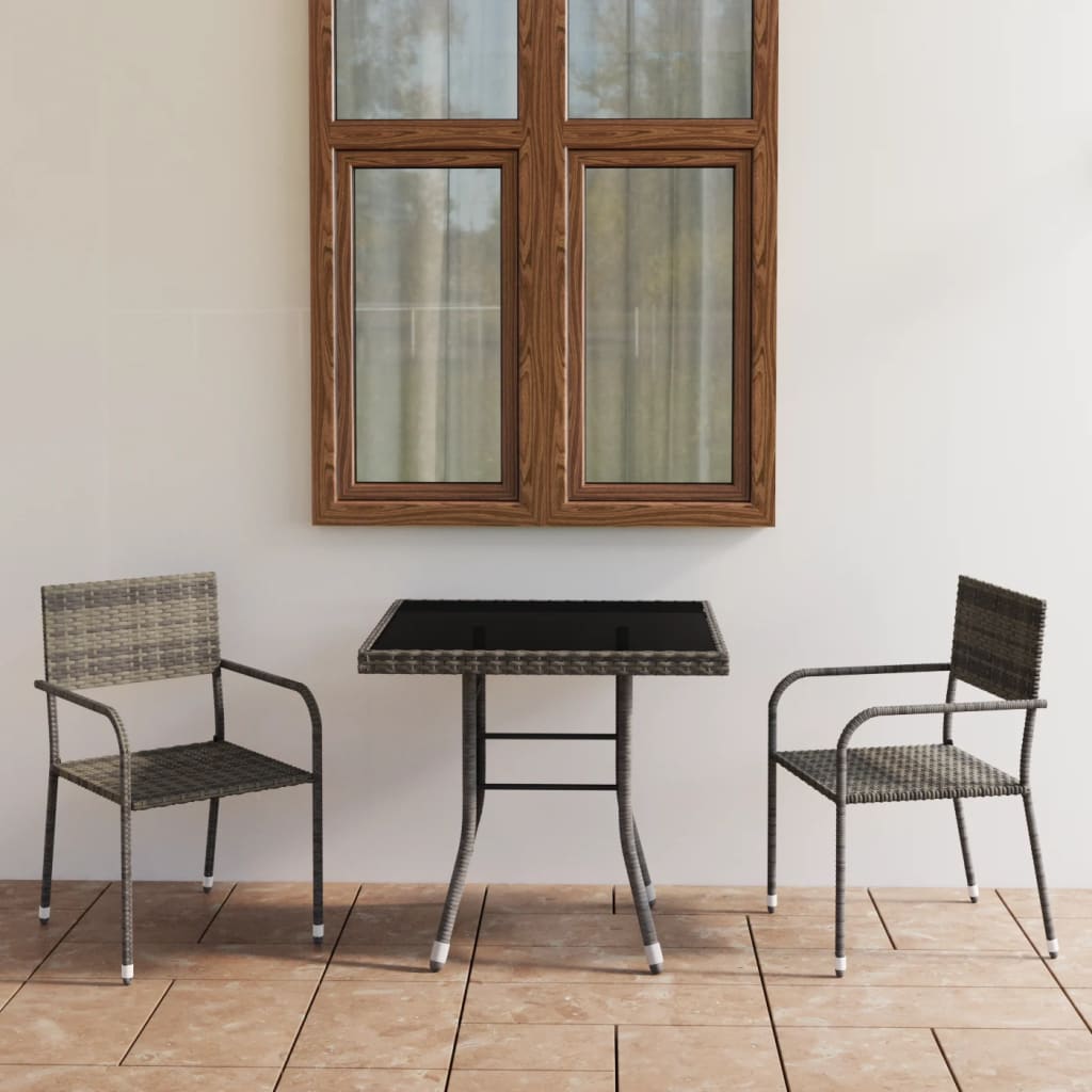 8720286225776_m_en_hd_1 vidaXL 3 Piece Garden Dining Set Poly Rattan Anthracite & Grey - Image 1