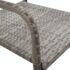 vidaXL 5 Piece Garden Dining Set Poly Rattan Grey - Image 6