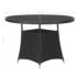 vidaXL 5 Piece Garden Dining Set Poly Rattan Black - Image 9