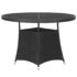 vidaXL 7 Piece Garden Dining Set Poly Rattan Black - Image 3