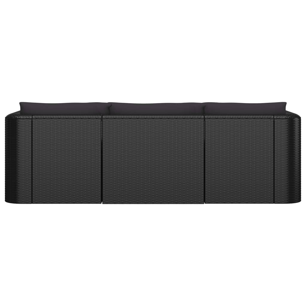 8720286226353_g_en_hd_5 vidaXL 10 Piece Garden Lounge Set with Cushions Poly Rattan Black - Image 7