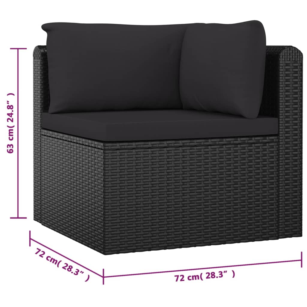 8720286226353_g_en_hd_6 vidaXL 10 Piece Garden Lounge Set with Cushions Poly Rattan Black - Image 8