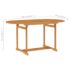 vidaXL 5 Piece Garden Dining Set Solid Teak Wood - Image 10