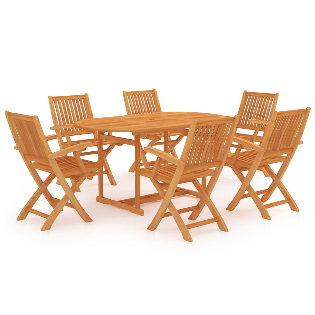 8720286226728_a_en_hd_1 vidaXL 7 Piece Garden Dining Set Solid Teak Wood - Image 1
