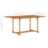 vidaXL 5 Piece Garden Dining Set Solid Teak Wood - Image 12