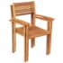 vidaXL 5 Piece Garden Dining Set Solid Teak Wood - Image 8
